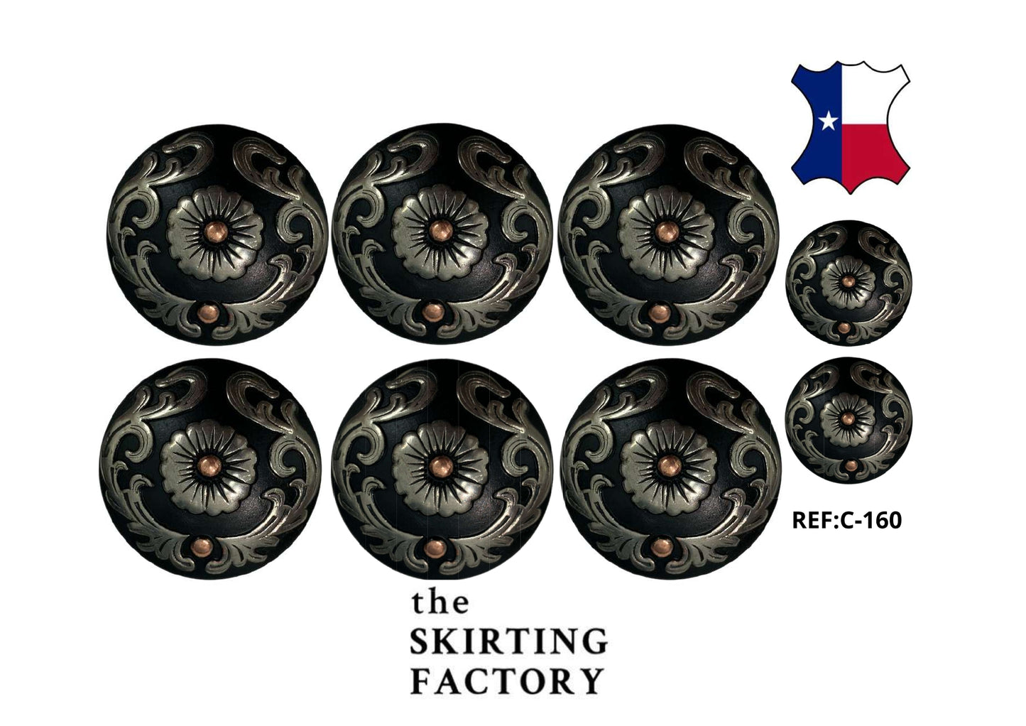 Conchos - 6 Pieces