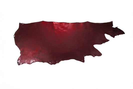 Thin Latigo Leather 6-7 oz (2.8 mm), Burgundy – photo 2
