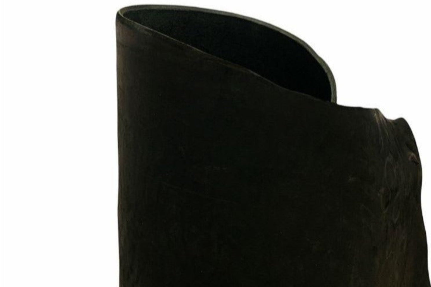 Black skirting leather