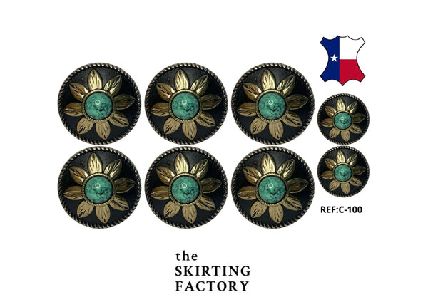 Conchos - 6 large 2 small pack