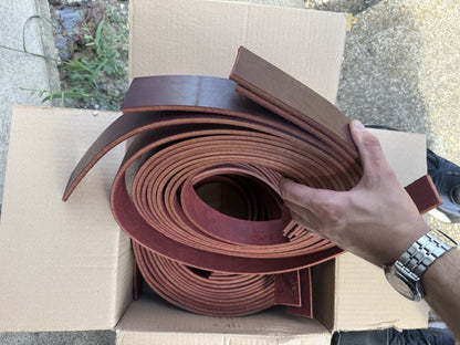 Box of 20 burgundy latigo strips