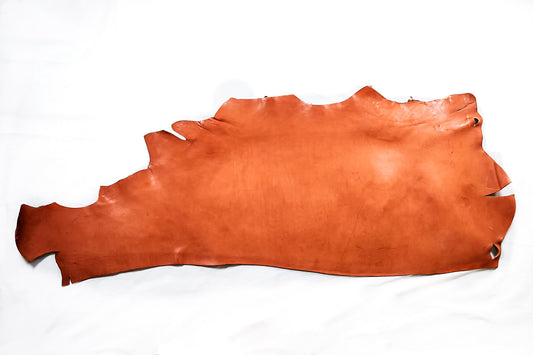 Chestnut leather argentinian skirting side hide