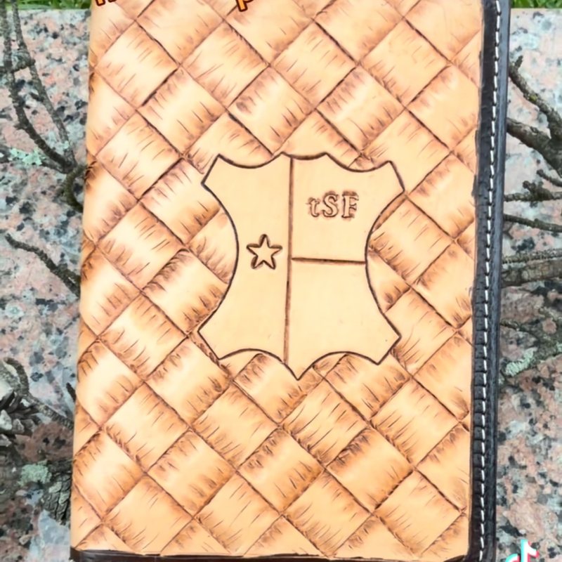 Oilfield tally book by @_kilgore_leather_works