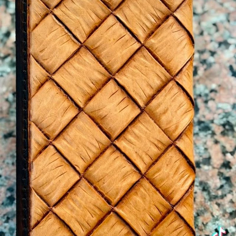 Basket-weave tally book by @_kilgore_leather_works